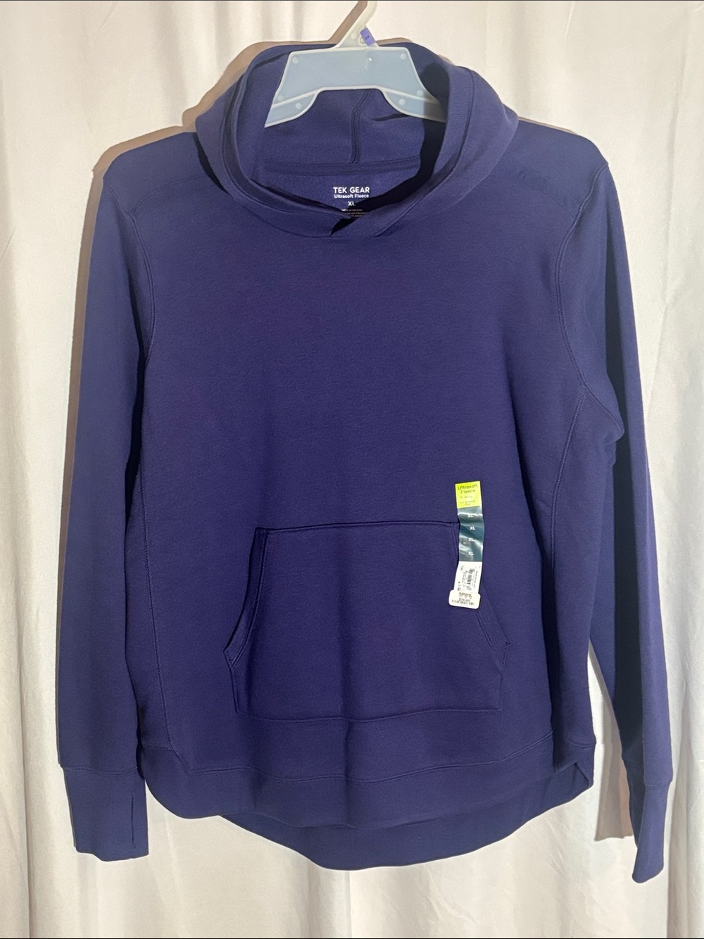 tek gear Women's Purple (Deep Violet) Pullover Hoodie Size XL
